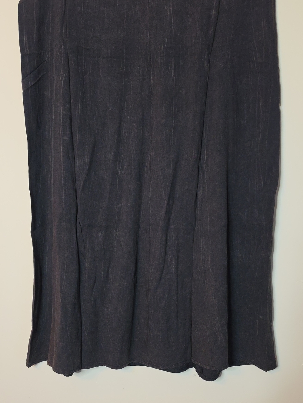 Zenana Ash Black Spaghetti-Strap V-Neck Dress - Classic Women's Dress - Picture 6 of 7